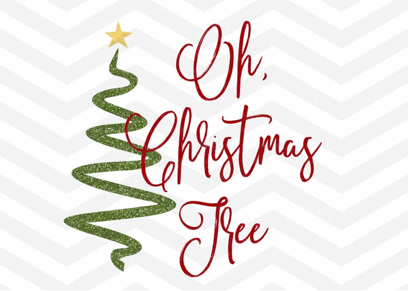 Download Oh archivo SVG de árbol de Navidad Navidad corte archivo ...