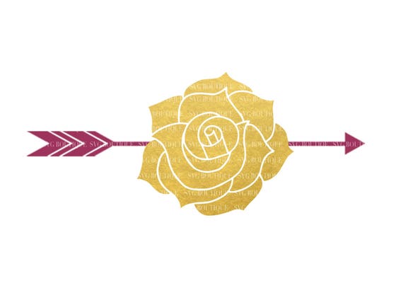 Download Tribal Rose SVG File Floral Arrow SVG File Arrow Rose | Etsy
