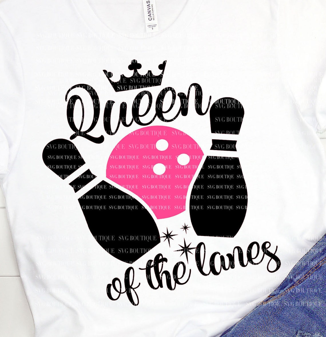 Queen of the Lanes SVG Bowling Queen SVG Bowling SVG File - Etsy