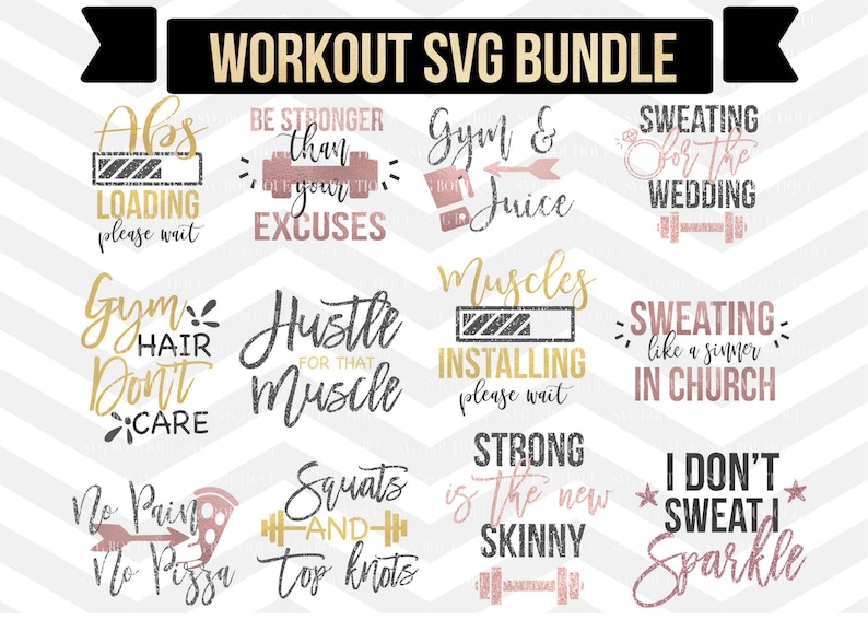 Download Workout SVG Bundle Exercise Quotes Fitness Quotes Fitness ...