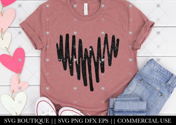 Download Scribble Heart Svg File Valentine S Day Svg Mandala Etsy