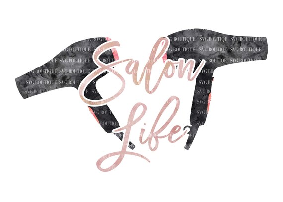 Hair Salon File Digital Sublimation Design Hairdresser Png Etsy