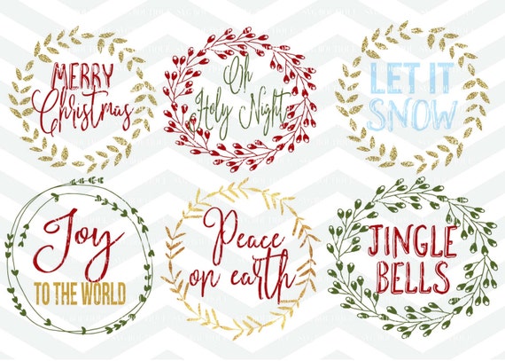 Download Free Christmas Wreath Svg File Christmas Cutting File Merry Etsy SVG DXF Cut File