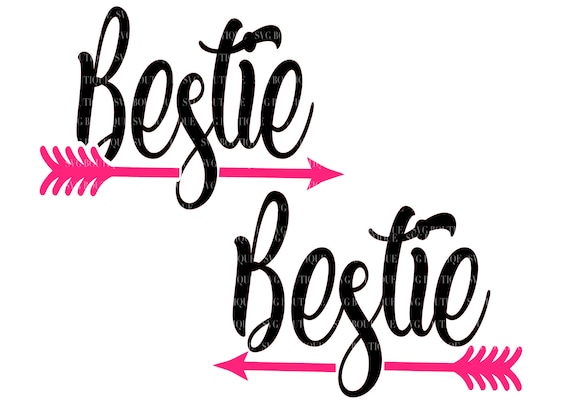 Download Bestie Arrow SVG Best Friends Pointing SVG Arrow svg png ...