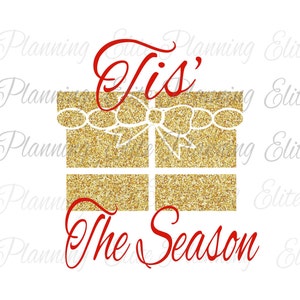 Christmas SVG, Vector Cutting File, Tis The Season, Cutting Files, EPS, JPEG, Cricut, Silhouette, Vector Files, Clip Art, Dfx, Cut Files