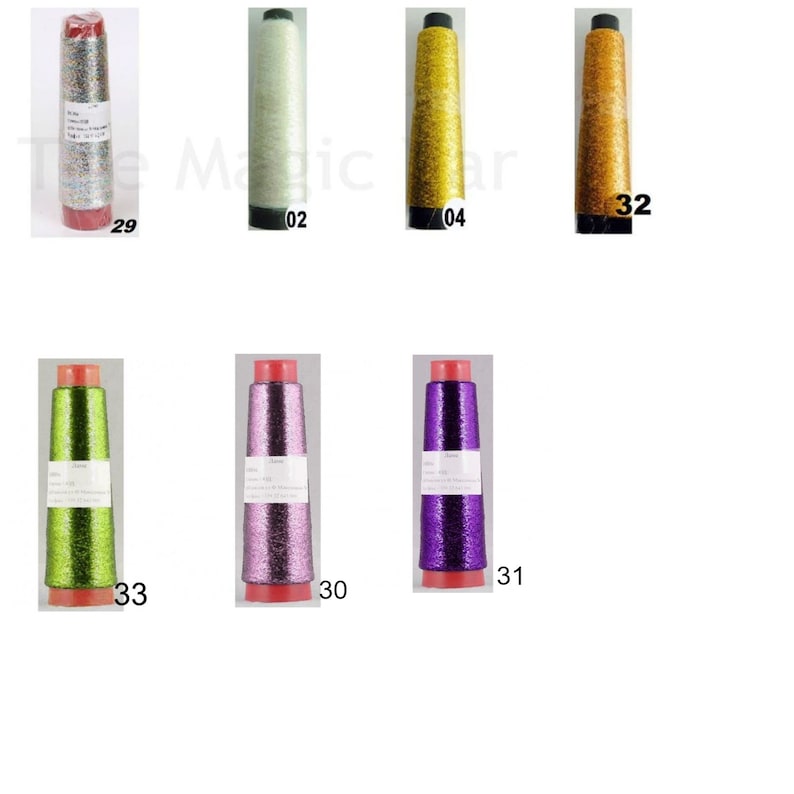 Lame Metallic Thread Knitting Crochet Needlework Thread Etsy
