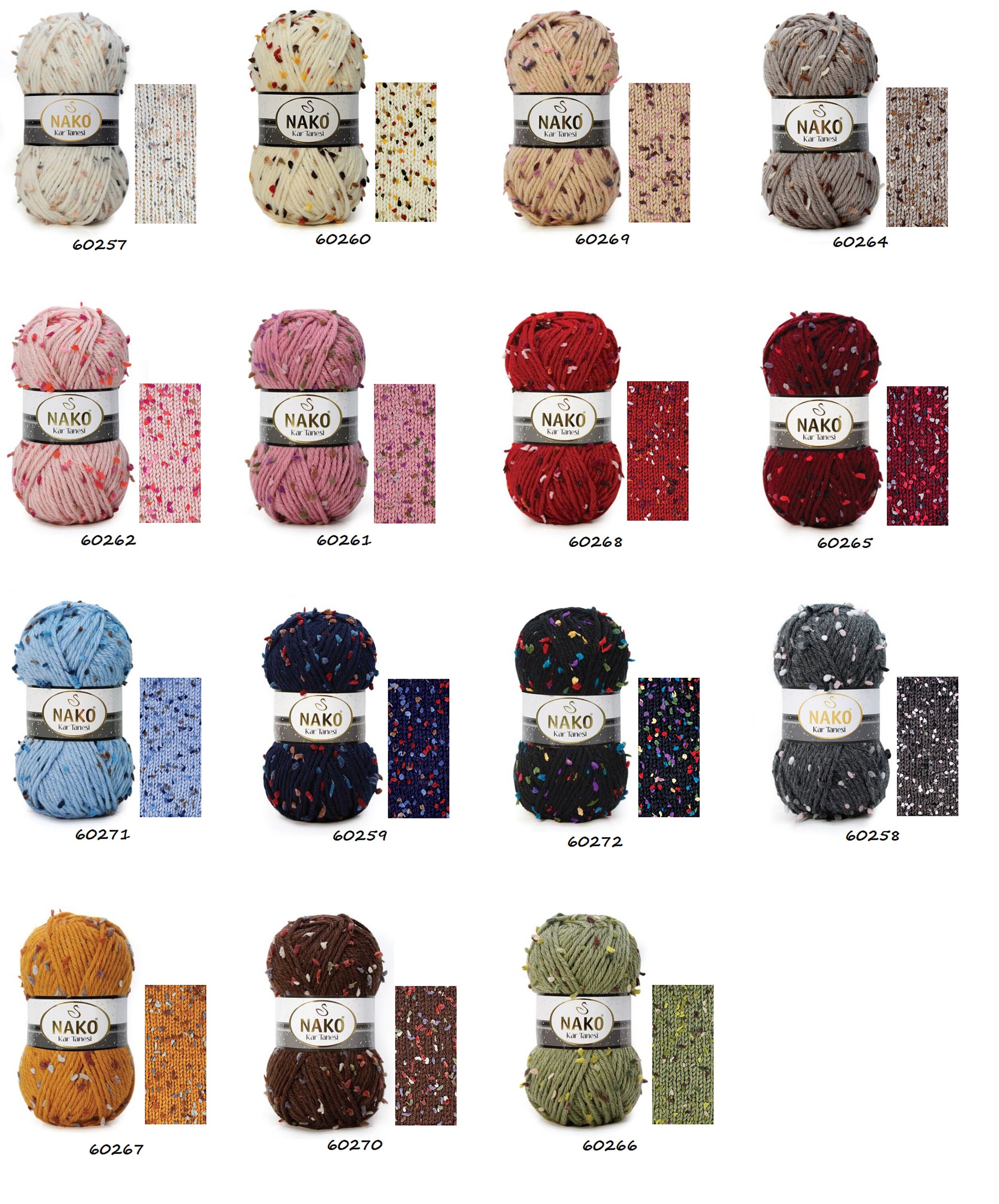 NAKO KAR TANESI Novelty Yarn Chunky Art Yarn Knitting Etsy