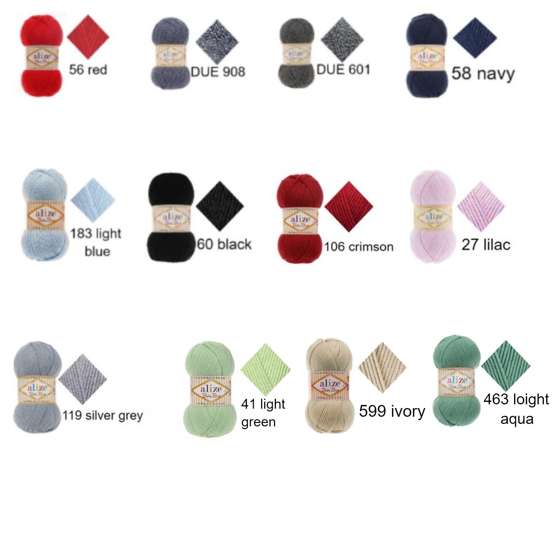 Alize BABY BEST Baby Yarn BAMBOO Yarnanti Pilling Yarn Etsy