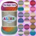 Alize Diva batik- silk effect,, Microfiber acrylic yarn,light weight,sport,4 ply, batik colors,self stripping yarn, 