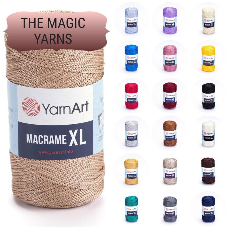 Yarn Art Macrame XL 3mm Polyester Cord Suitable for Crochet Etsy