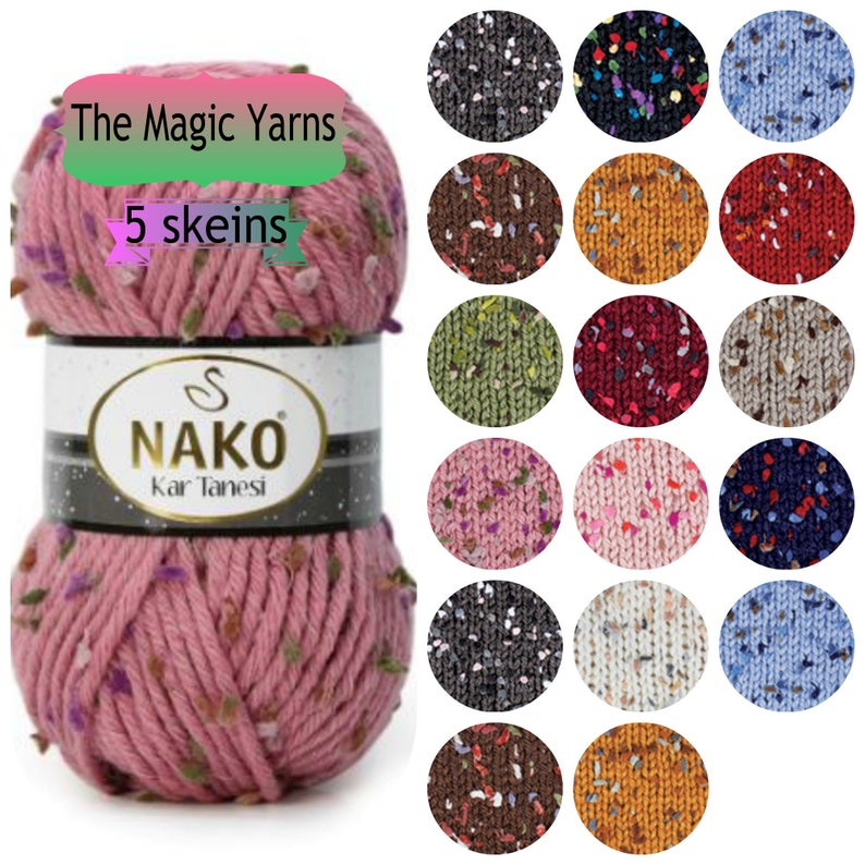 NAKO KAR TANESI Novelty Yarn Chunky Art Yarn Knitting Etsy