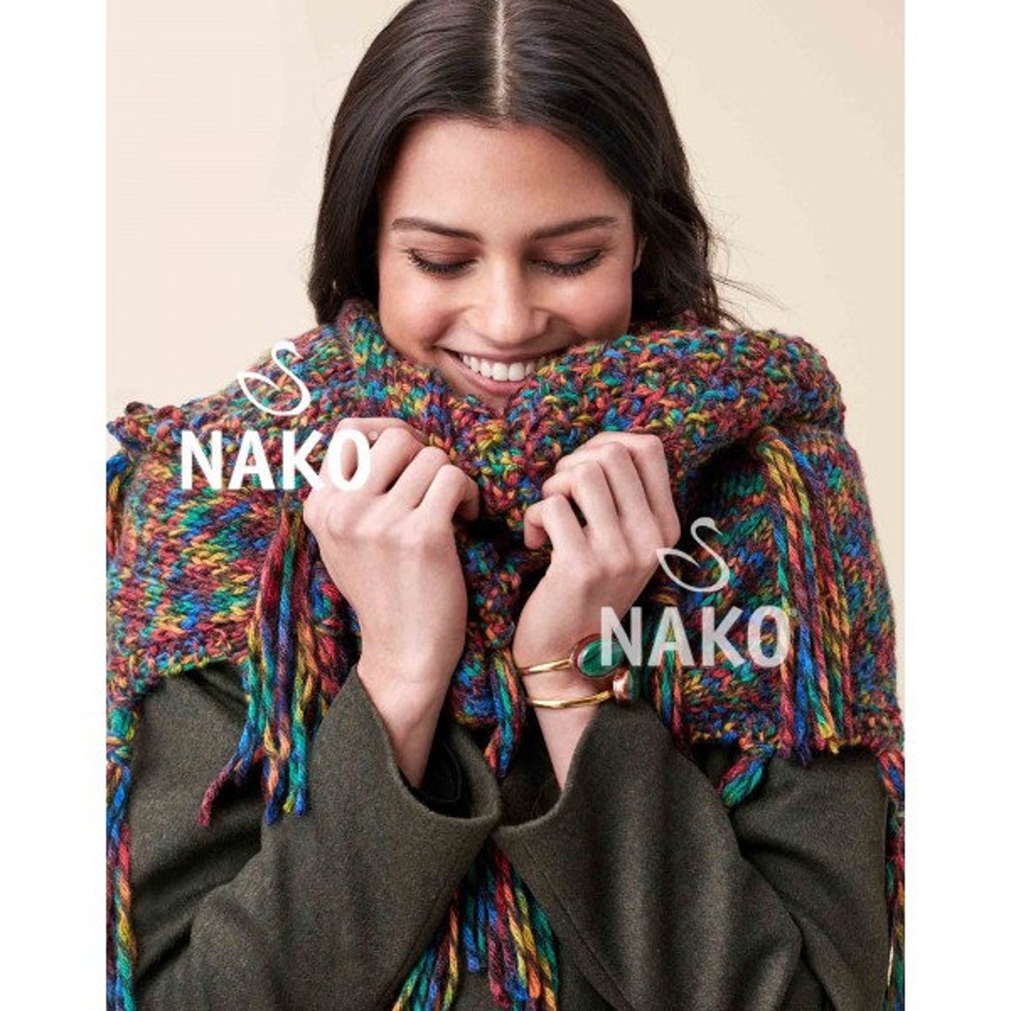 NAKO POP MIX bulky yarn wool yarn knitting wool yarn winter Etsy