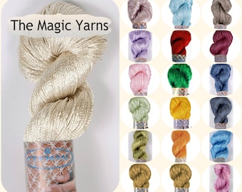 Silk yarn,viscose yarn,bright yarn,summer crochet yarn,gloss rayon yarn,crochet rayon yarn,silk yarn,crochet silky yarn, tassel