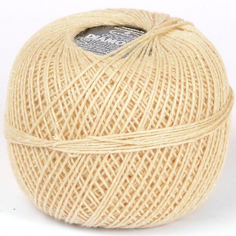 Crochet Thread Metallic Crochet Thread Crochet Cotton Etsy