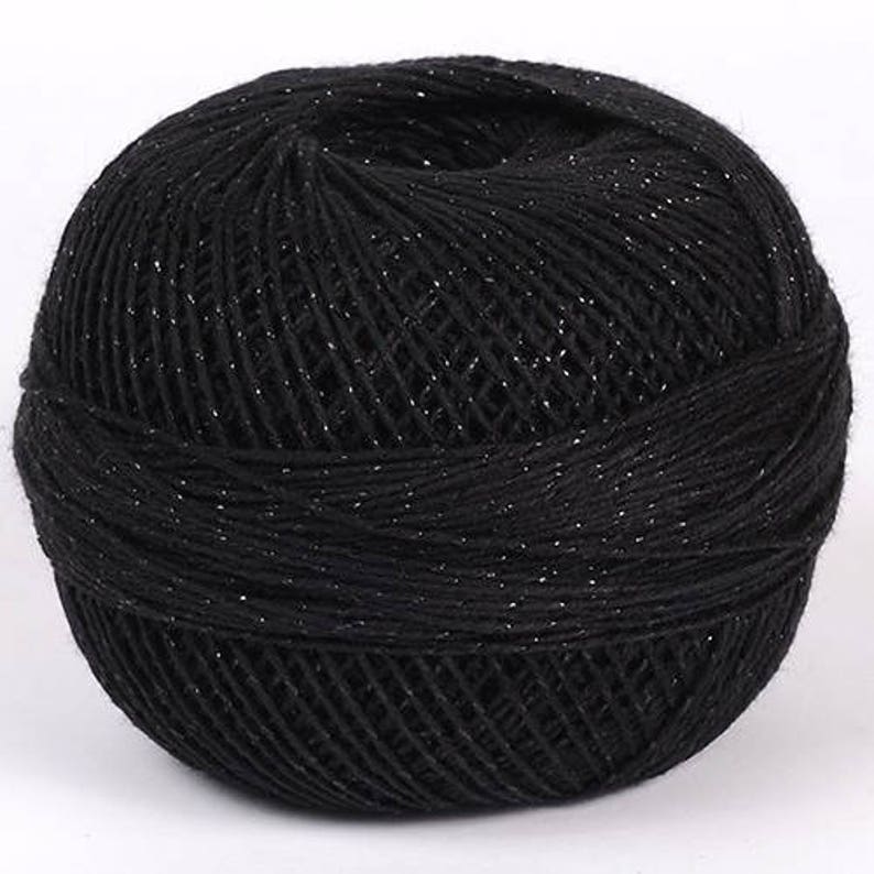 Crochet thread metallic crochet thread crochet cotton Etsy