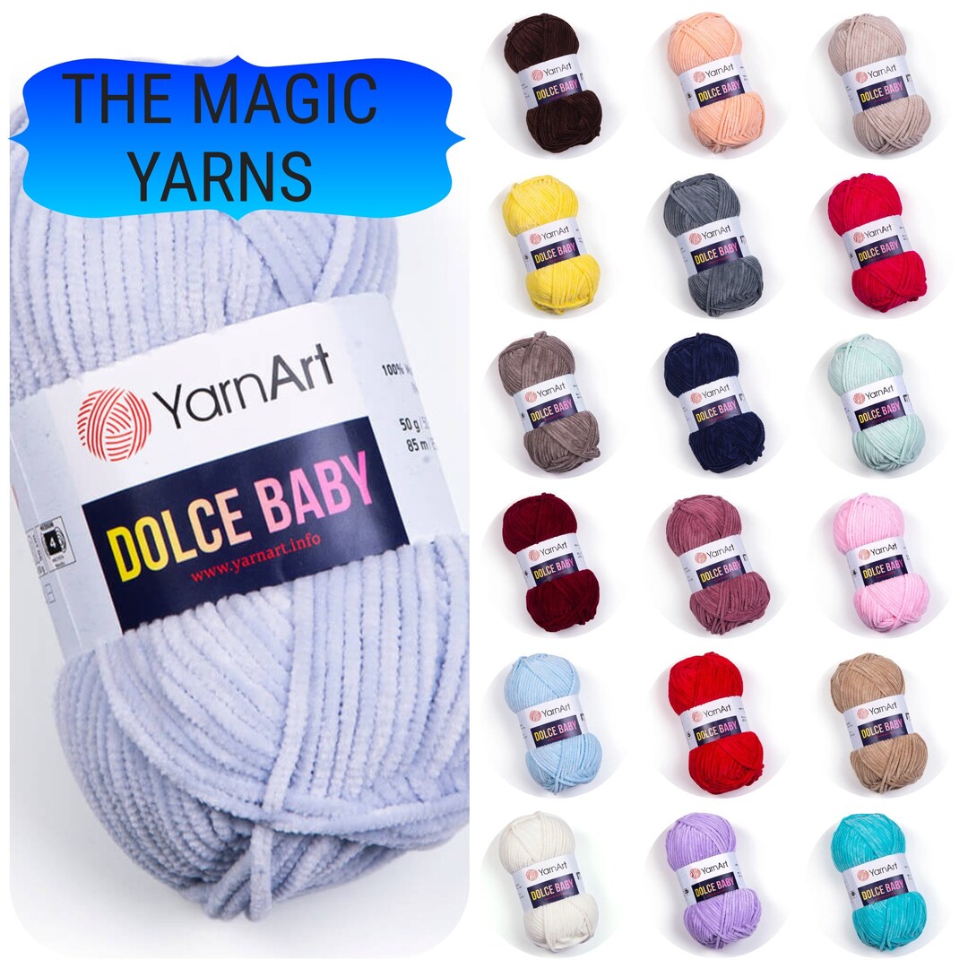 Yarnart Baby Yarn for Knitting, Baby Yarn, Sport Weight Yarn, Acrylic, Soft  Yarn, Baby Weight, Size 2, Fine Weight, Knitwear 