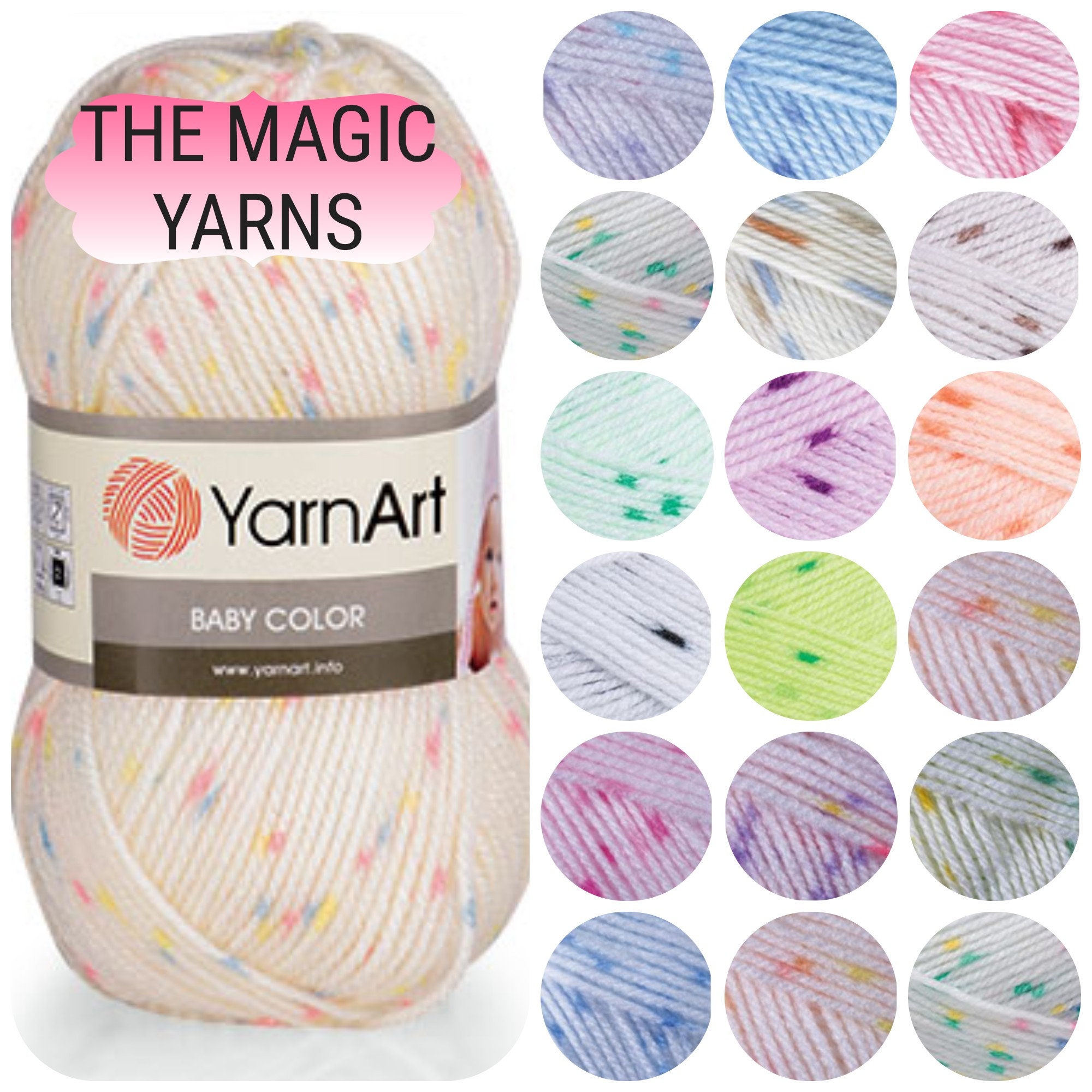 Baby yarn YarnArt Baby sport weight acrylic soft yarn Etsy