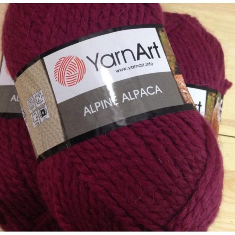 Yarn Art Alpine Alpaca Wool Alpaca Yarn Size 6 Super Bulky Etsy