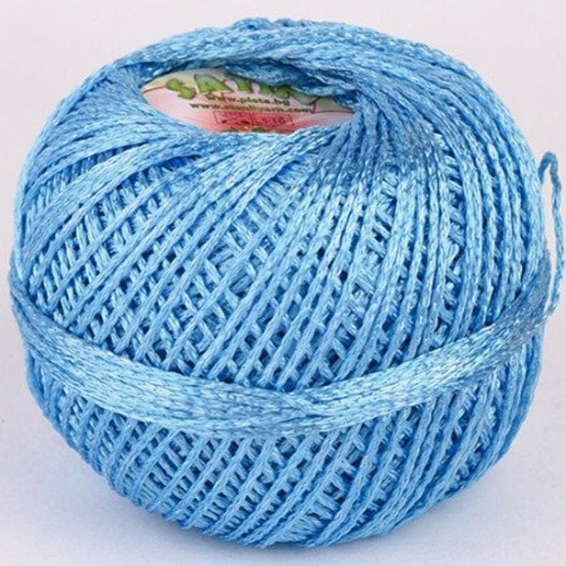 SALE Viscose Yarn Viscose Crochet Thread Shining Yarn Silk Etsy