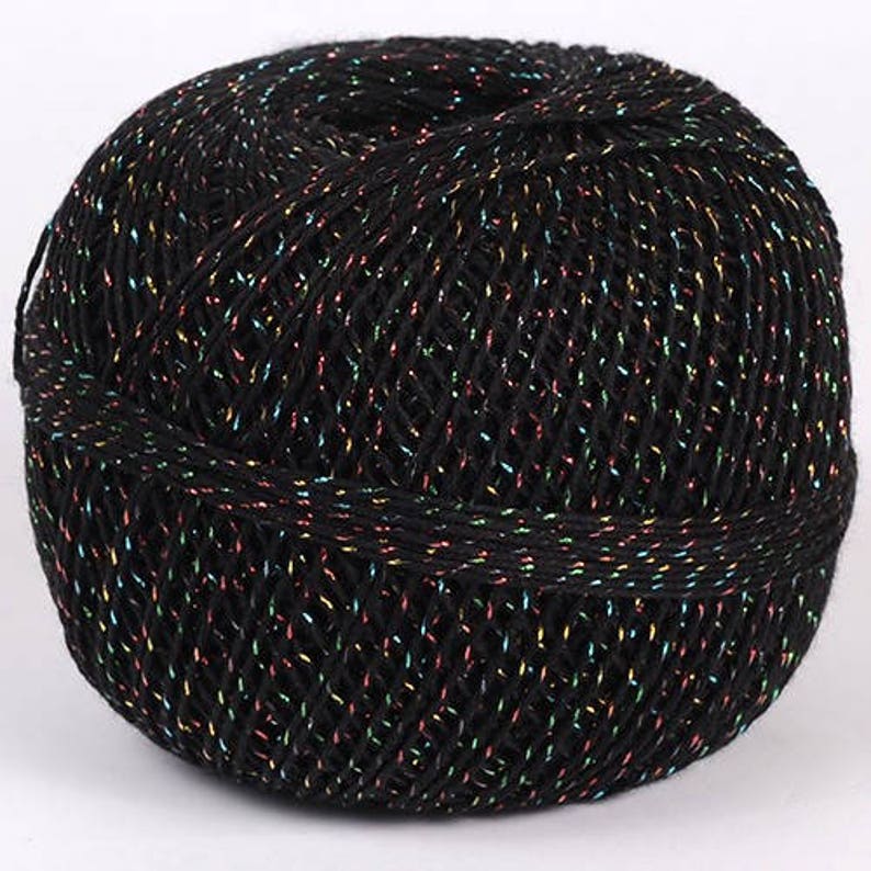 Crochet Thread Metallic Crochet Thread Crochet Cotton Etsy UK