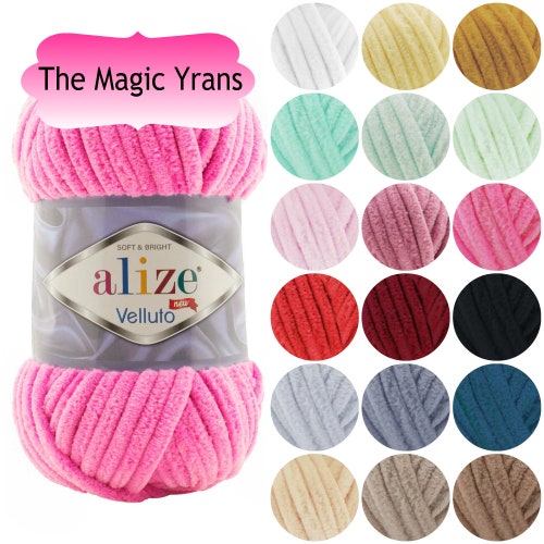 Plush Bulky Velvet Yarn for Crochet Amigurumi Soft Chenille Etsy