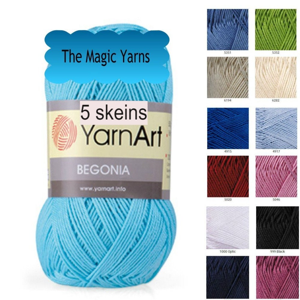 Crochet Cotton Yarn DROPS Loves You Color Pack 20x50 G, Baby Yarn