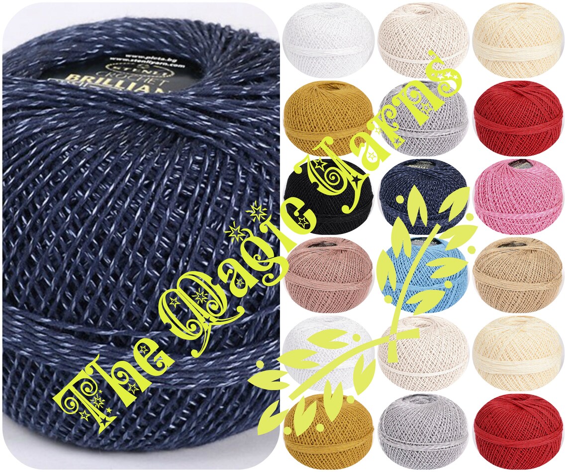 CROCHET THREAD Cotton Crochet Thread Viscose Silk Crochet Etsy