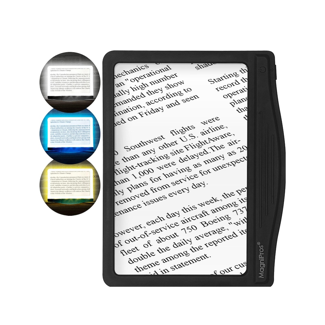 5X Large Page Magnifier With 24 Anti-glare Dimmable Leds (provide More ...