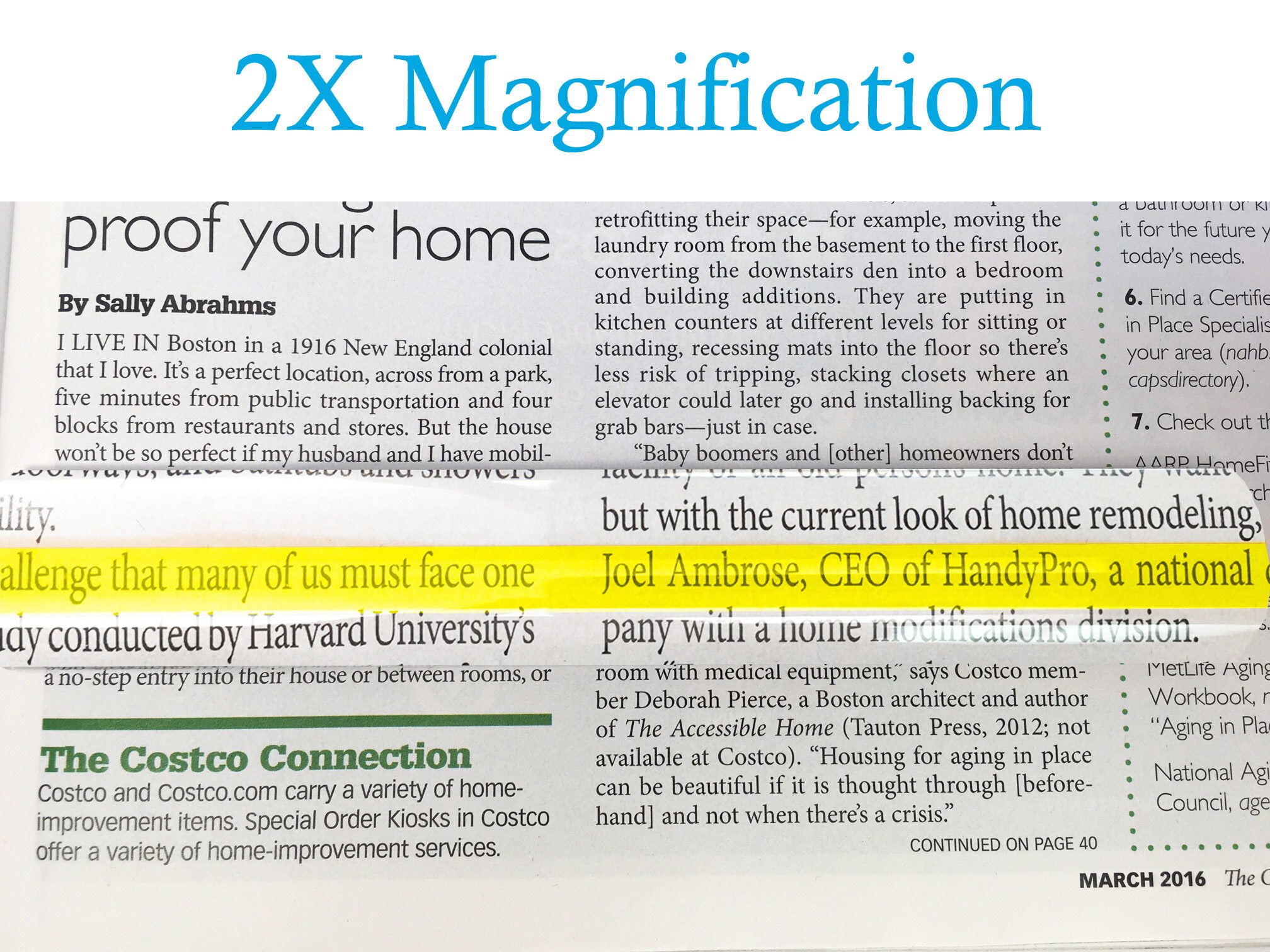 6 Magnifying Bar Magnifier With Guide Line 2x - Etsy