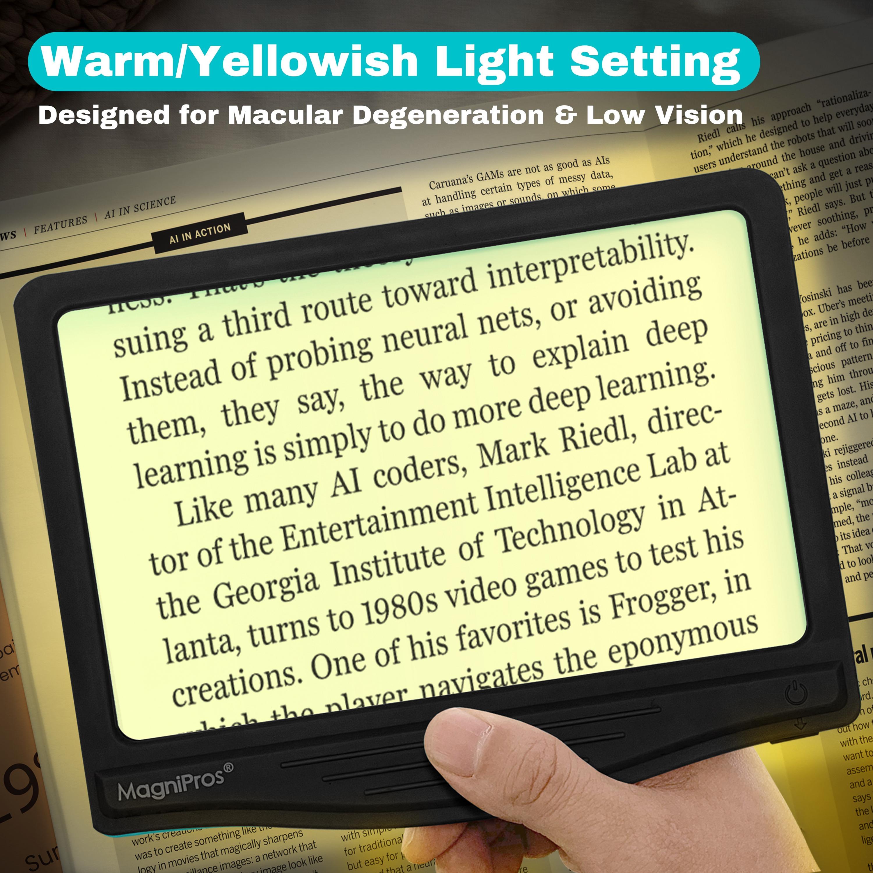 5X Large Page Magnifier With 24 Anti-glare Dimmable Leds (provide More ...