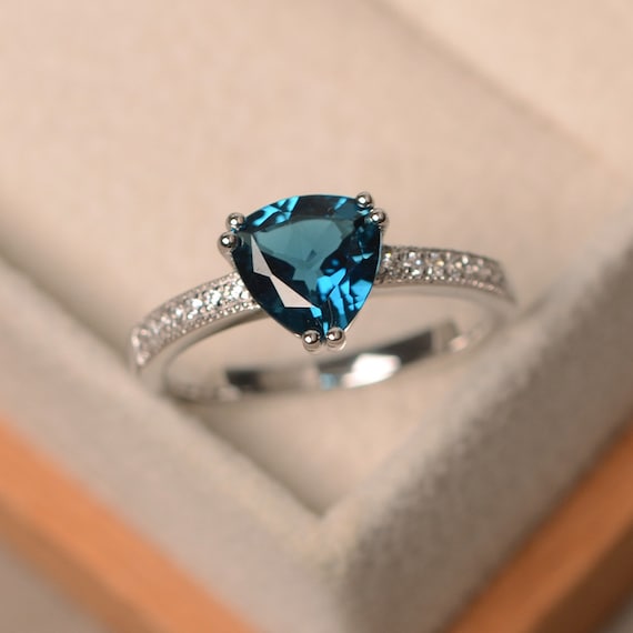 London blue topaz ring etsy deals