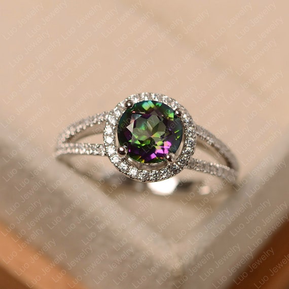 breeze handicrafts 925 Sterling Silver Mystic Topaz Stone Finger ring -GS  1419 Sterling Silver Topaz Ring Price in India - Buy breeze handicrafts 925  Sterling Silver Mystic Topaz Stone Finger ring -GS