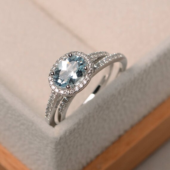 Promise rings march birthstone ring discount