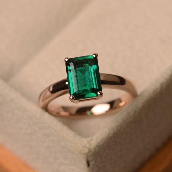 Emerald Open Ring | Princess Jewelry Shop