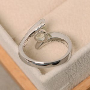 Green amethyst ring, wedding ring image 3