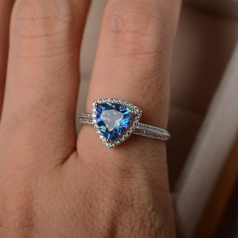 Neptune garden topaz ring neptune topaz ringengagement Etsy