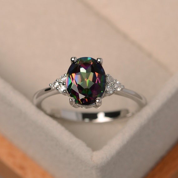 promise ring,anniversary ring Pink Topaz ring oval cut ring engagement ring gemstone ring