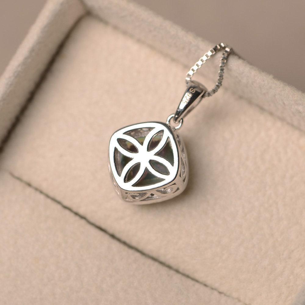 Donna Argento 925 Fata Con Le Ali Di Angelo Faccia A Collana Del Pendente Luna, 46 Centimetri