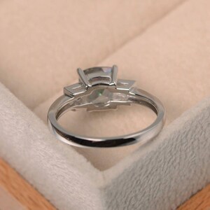 Mystic topaz ring,anniversary ring ,cushion cut,gemstone ring,sterling silver ring image 3