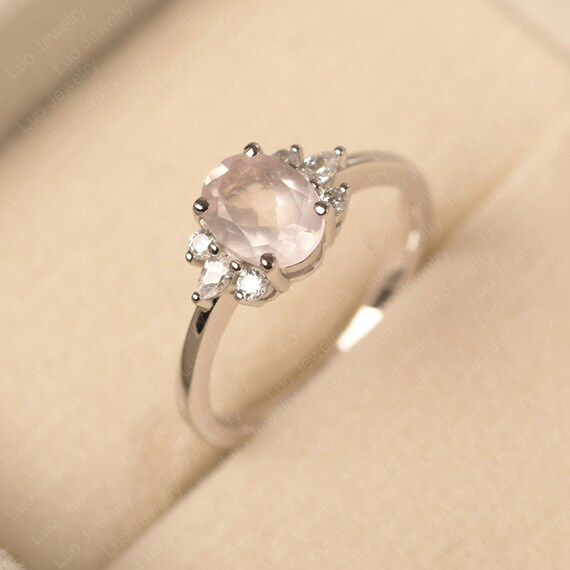 Rose Quartz Diamond Ring - Soulmate – Moon Magic