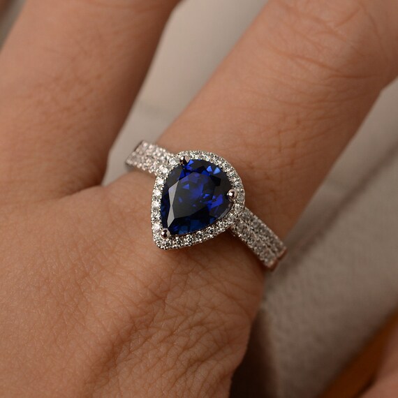 Water on sale sapphire ring