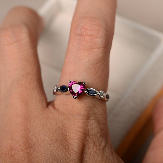 Sapphire and ruby sale rings