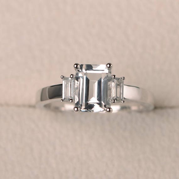 Anillo topacio blanco new arrivals