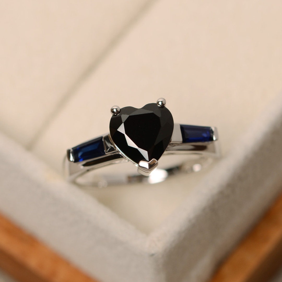 ★SENTIMENTS★ NO.560 [BLACK] HEART CUBIC RING NO.560 [SILVER] HEART CUBIC RING - SENTIMENTS | 60% - Asian