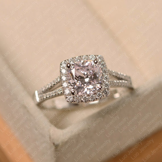 Cubic zirconia halo deals engagement rings white gold