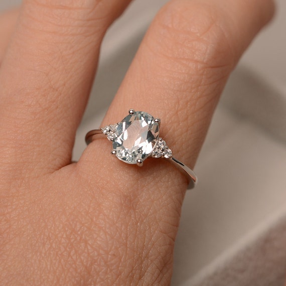 White Topaz Olivia Ring at Minette