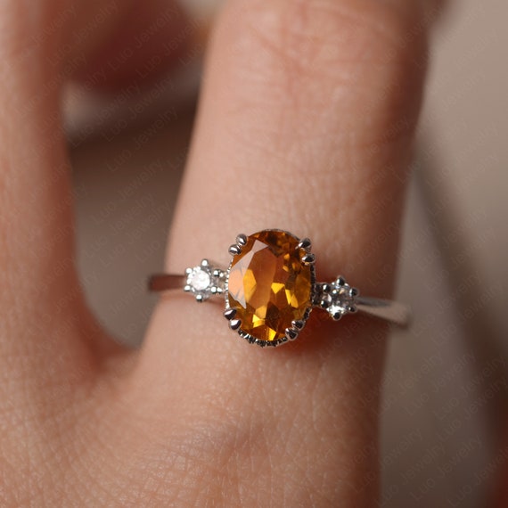 Yellow crystal ring online
