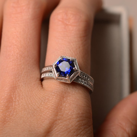 Sterling Silver Rhodium 7mm Cushion Gemstone & 2mm Round Created White Sapphire Ring Sterling Silver Rhodium 7mm Cushion Gemstone & 2mm Round Created White Sapphire Ring