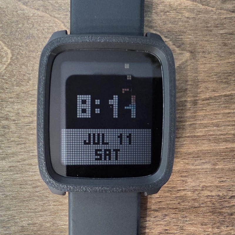 Silver Case Black Watch - Etsy