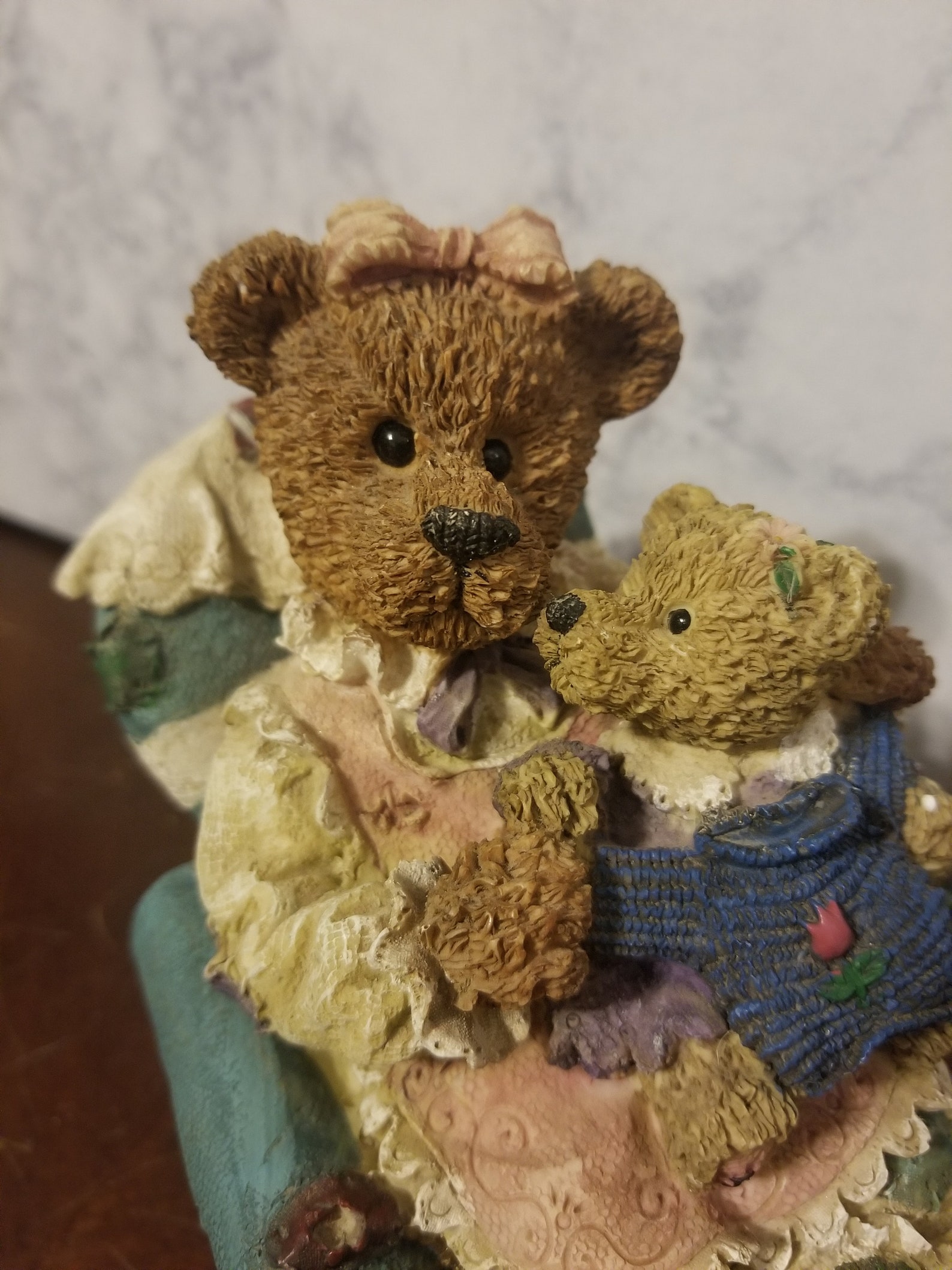 Vintage Boyds Bears Mama & Baby Rocking Chair Music Box Etsy